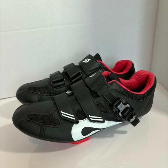 Peloton Cycling Shoes w/ Delta Cleats – Black/White/Red – Size EU 40 Women’s ~9 - Picture 7 of 7